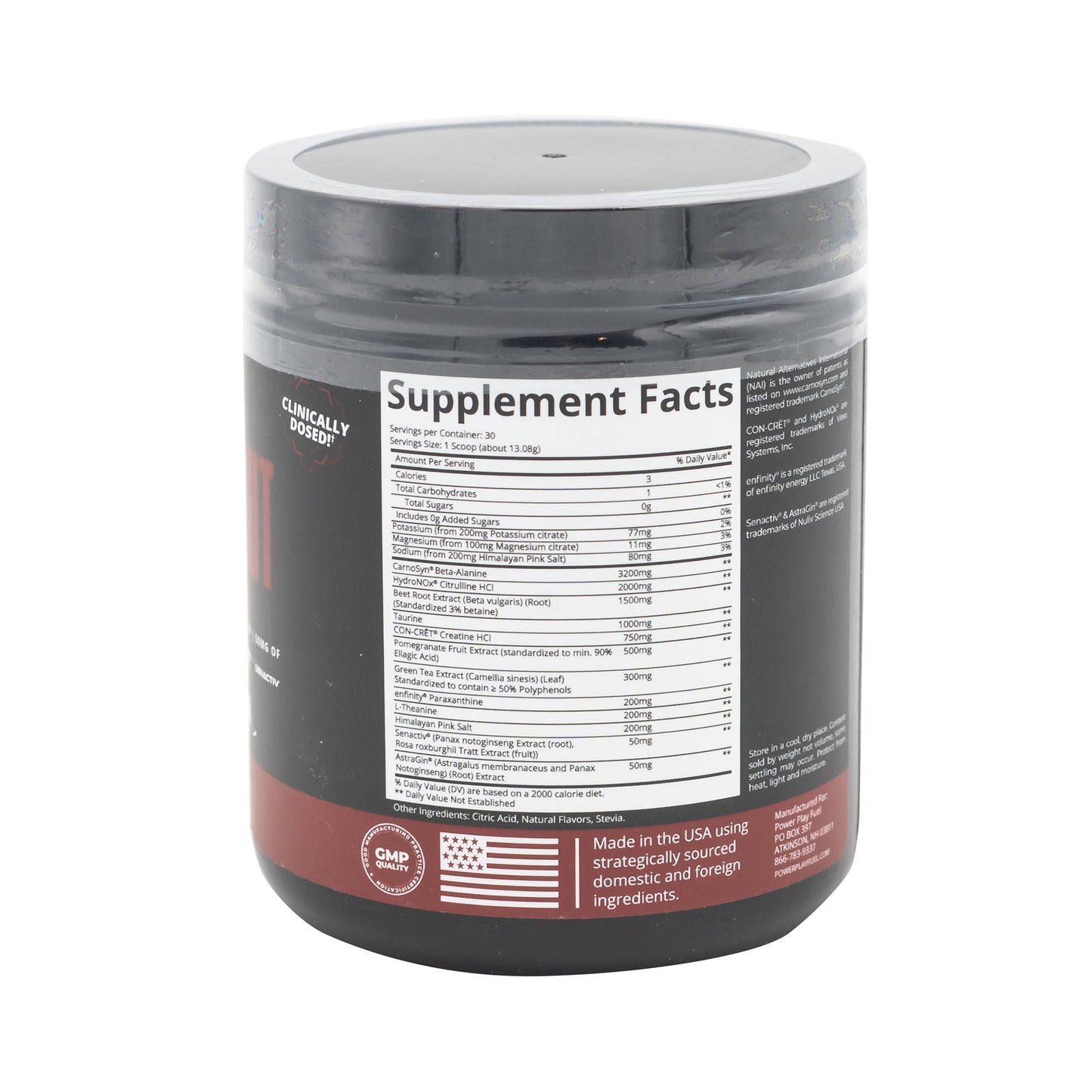 CAFFEINATED PRE WORKOUT CITRUS PUNCH