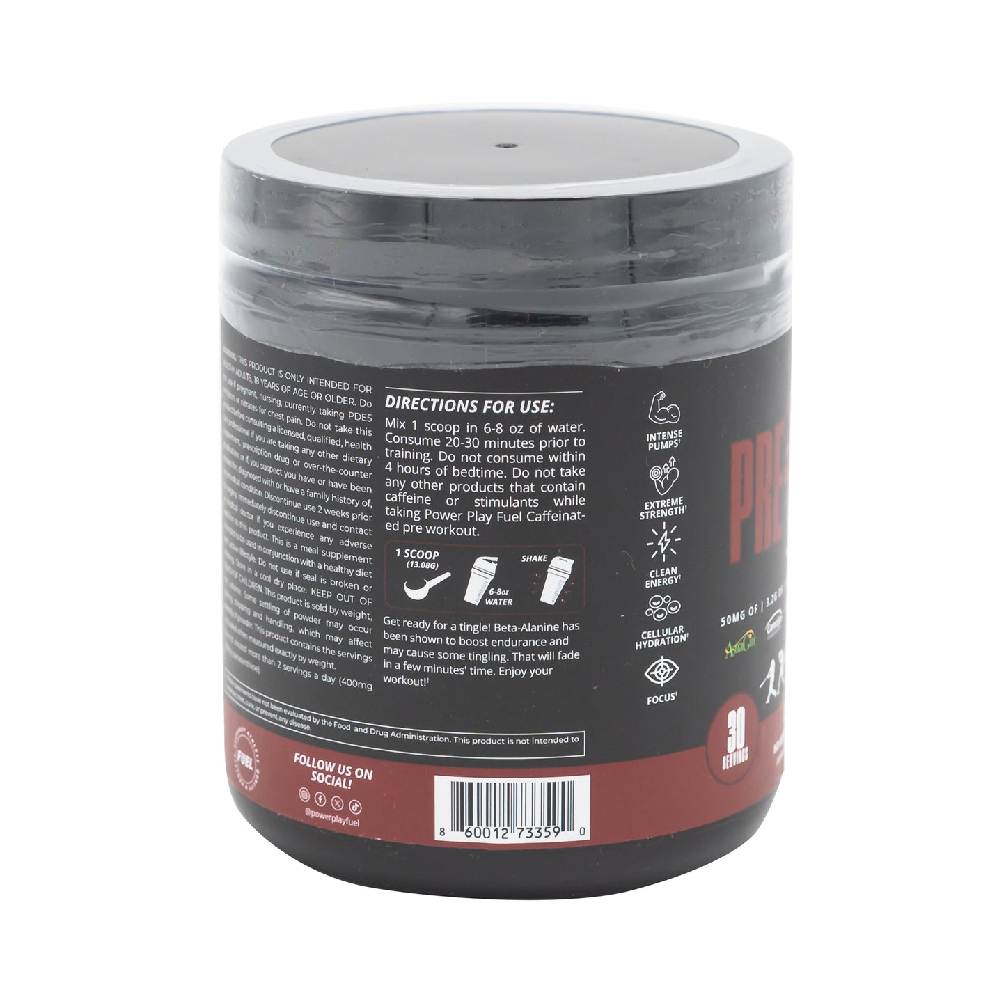 CAFFEINATED PRE WORKOUT CITRUS PUNCH