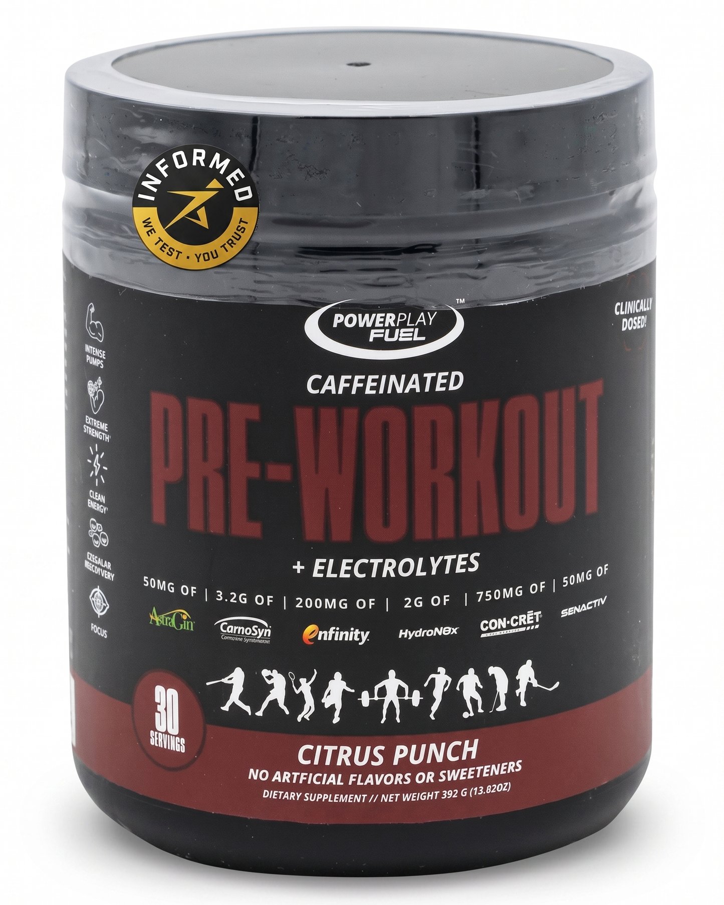 CAFFEINATED PRE WORKOUT CITRUS PUNCH