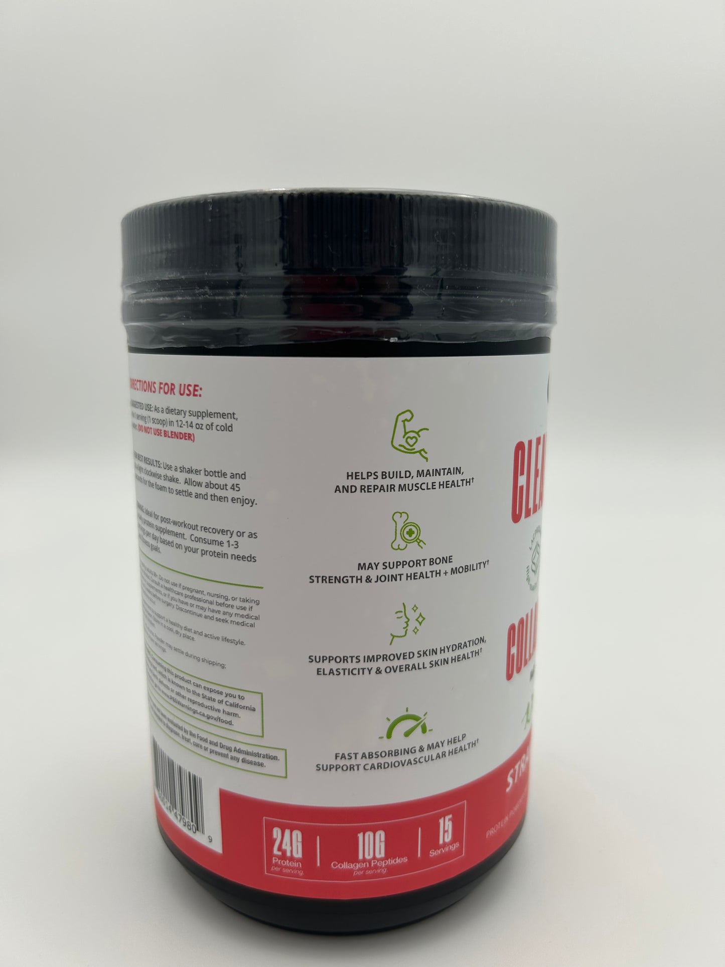 CLEAR PROTEIN + COLLAGEN PEPTIDES STRAWBERRY KIWI