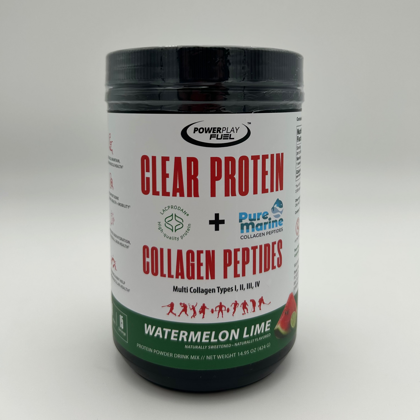 CLEAR PROTEIN + COLLAGEN PEPTIDES WATERMELON LIME