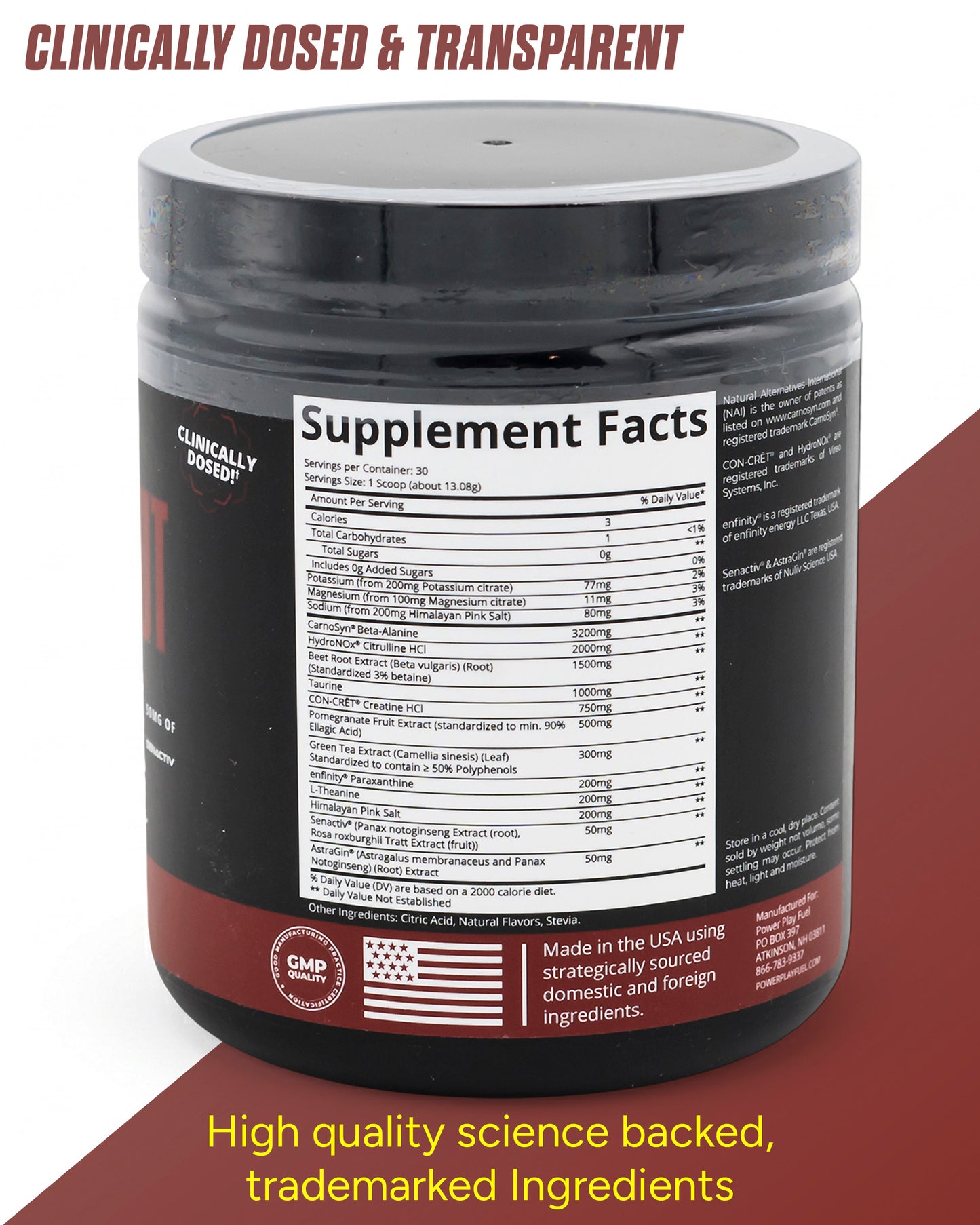 CAFFEINATED PRE WORKOUT CITRUS PUNCH