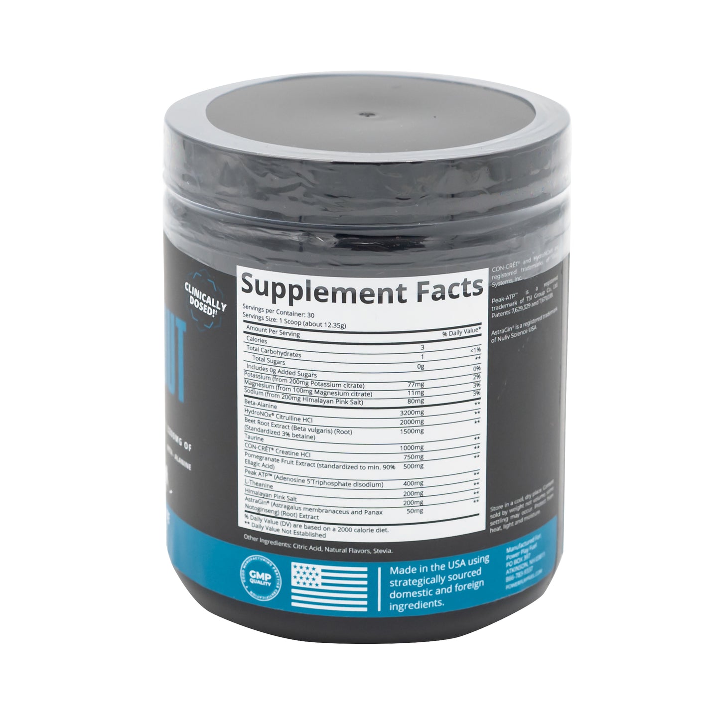 STIM FREE PRE WORKOUT BLUEBERRY POMEGRANATE