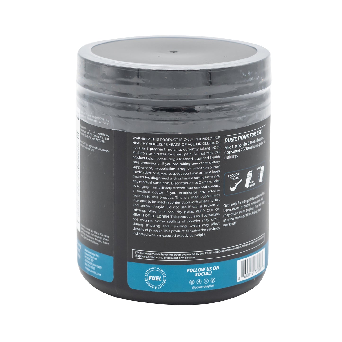 STIM FREE PRE WORKOUT BLUEBERRY POMEGRANATE