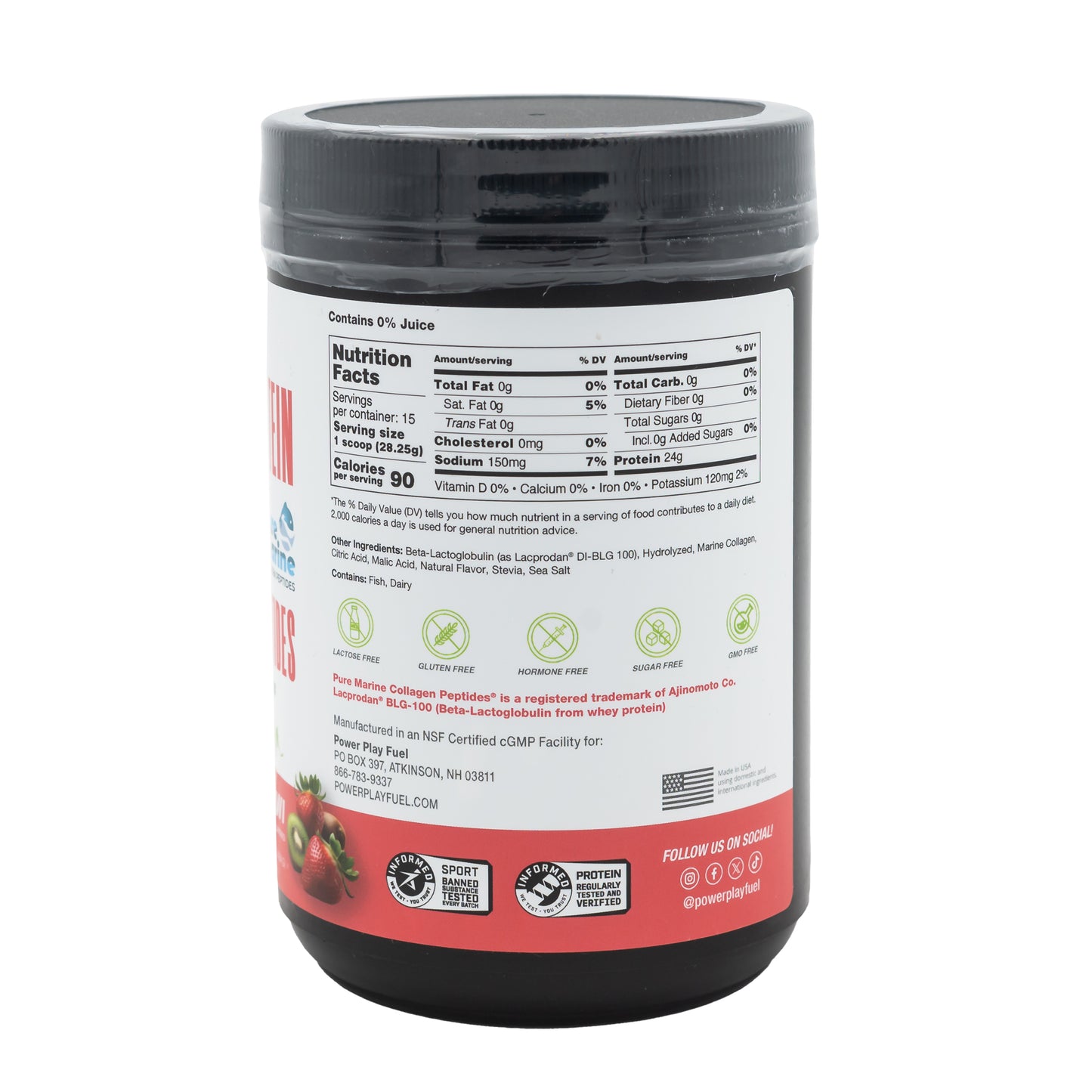 CLEAR PROTEIN + COLLAGEN PEPTIDES STRAWBERRY KIWI