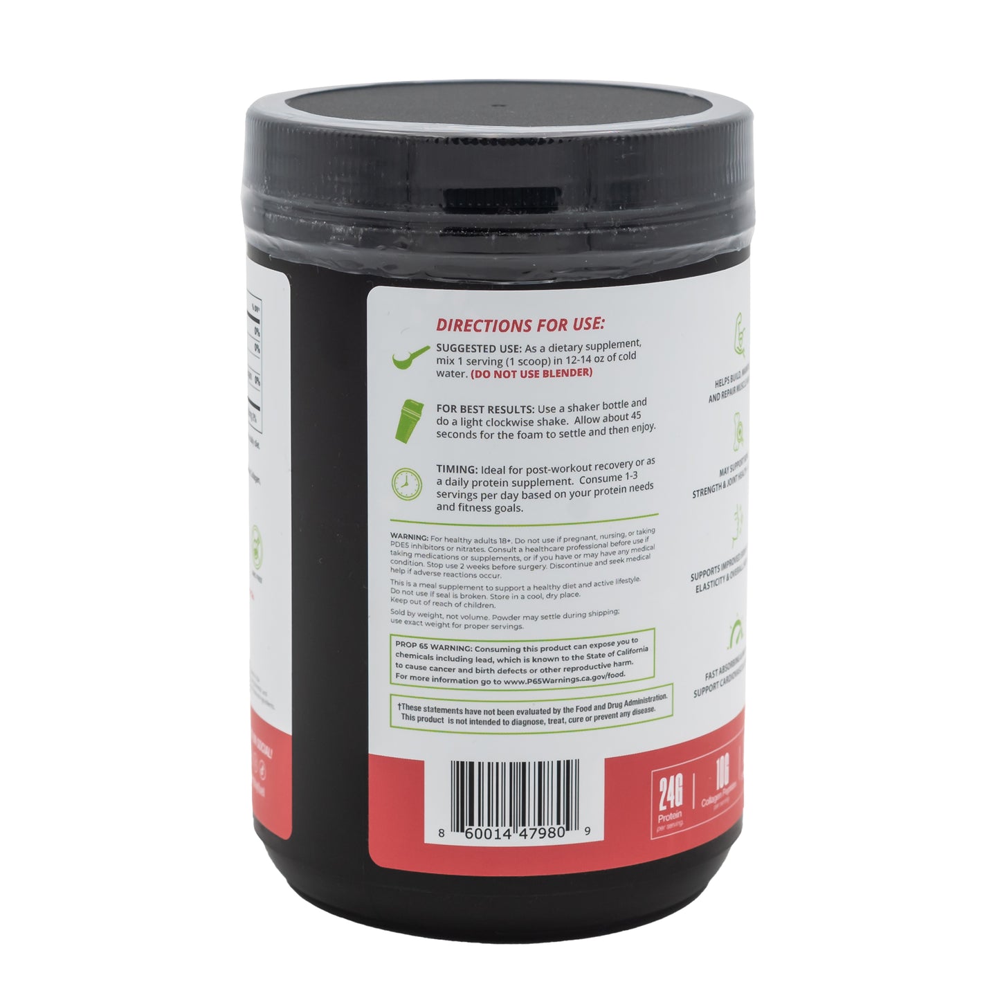 CLEAR PROTEIN + COLLAGEN PEPTIDES STRAWBERRY KIWI