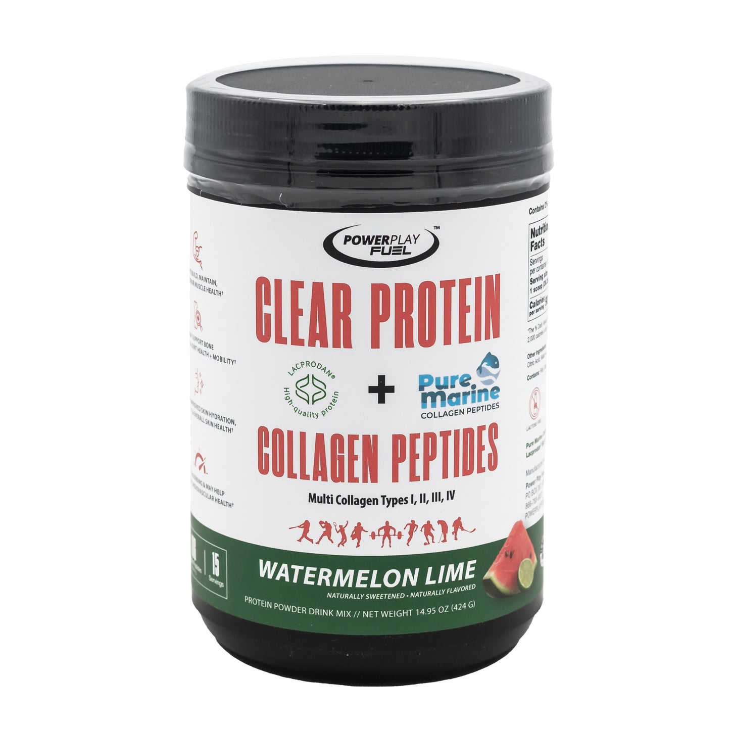 CLEAR PROTEIN + COLLAGEN PEPTIDES WATERMELON LIME