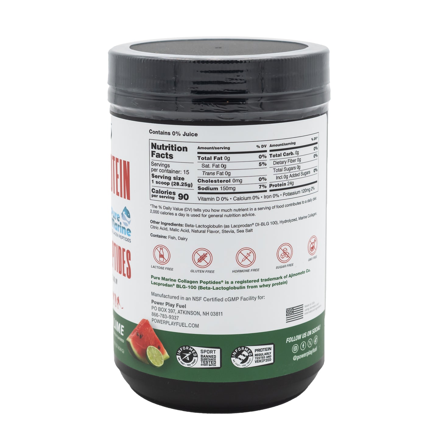 CLEAR PROTEIN + COLLAGEN PEPTIDES WATERMELON LIME