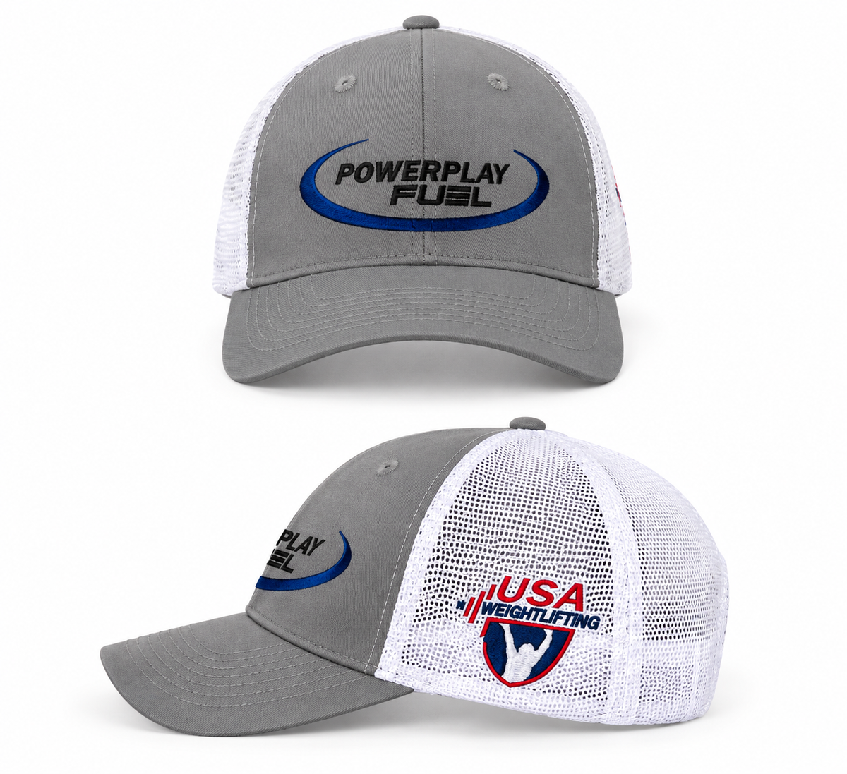 Powerplay Fuel USA Weightlifting Trucker Hat
