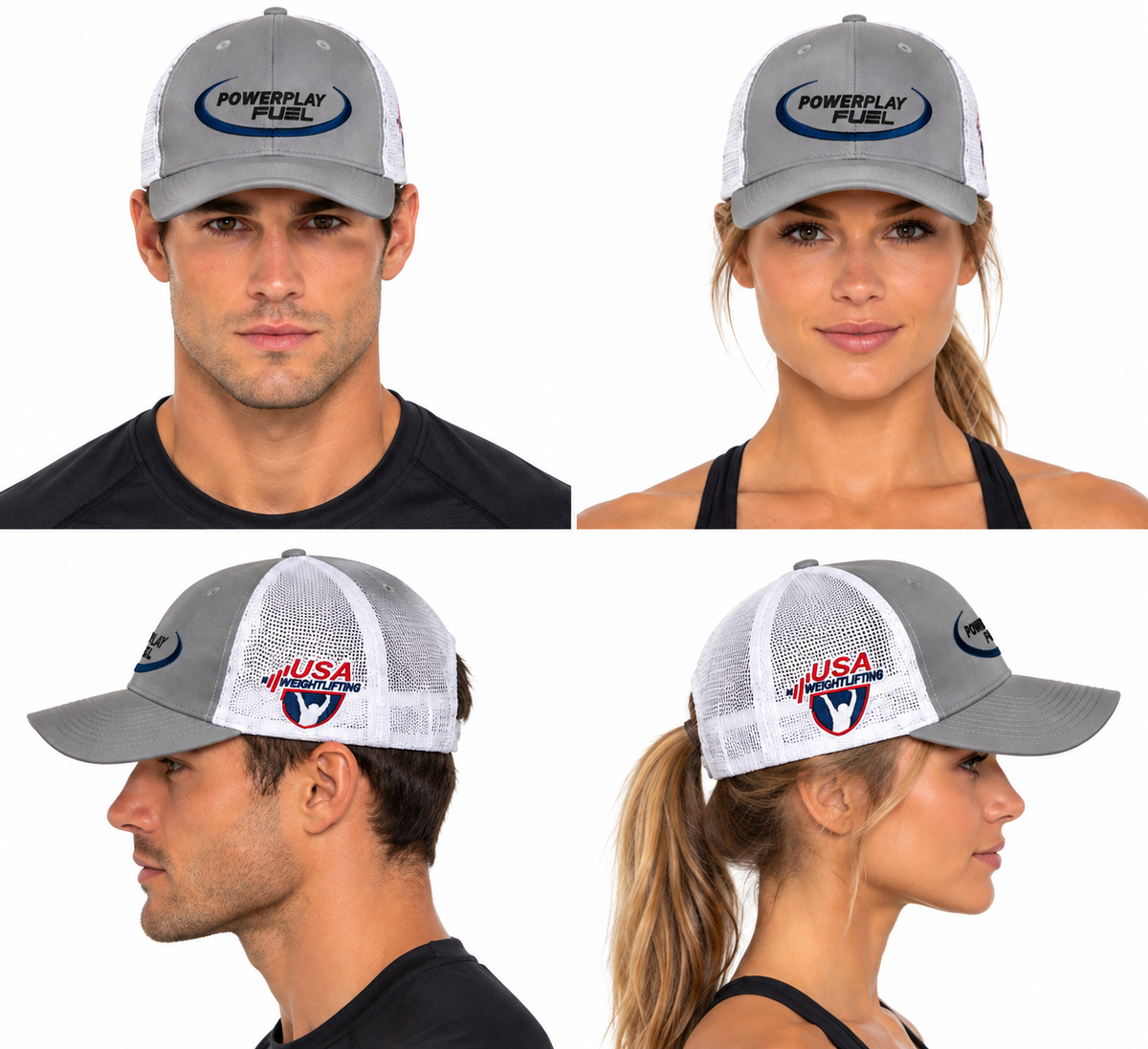 Powerplay Fuel USA Weightlifting Trucker Hat