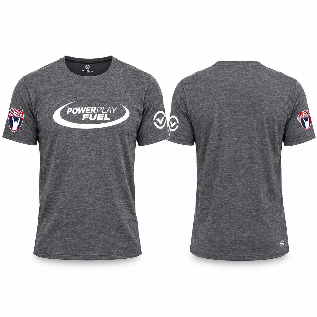 Powerplay Fuel USA Weightlifting VIRUS Performance T-Shirt